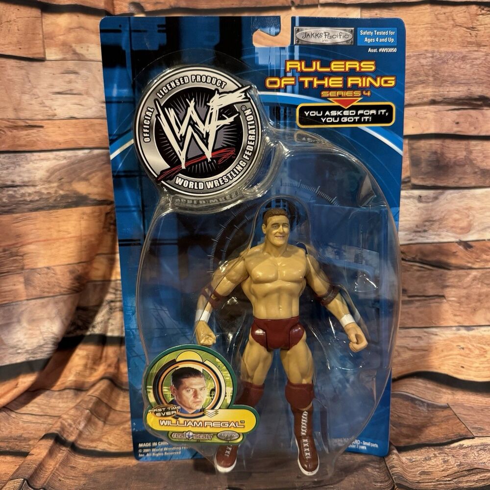 WWF William Regal Rulers of the Ring Series 4 Jakks Pacific 2001 Figure NIB Rare